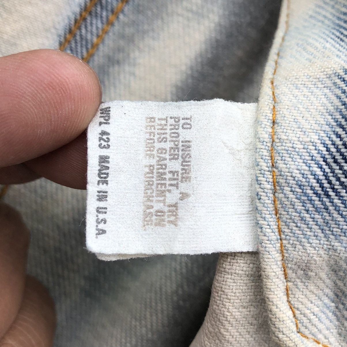 Levi's Vintage Clothing Vintage 80s Levis Custom Painted Distressed Denim Jacket 🇺🇸 Size US M / EU 48-50 / 2 - 22 Thumbnail
