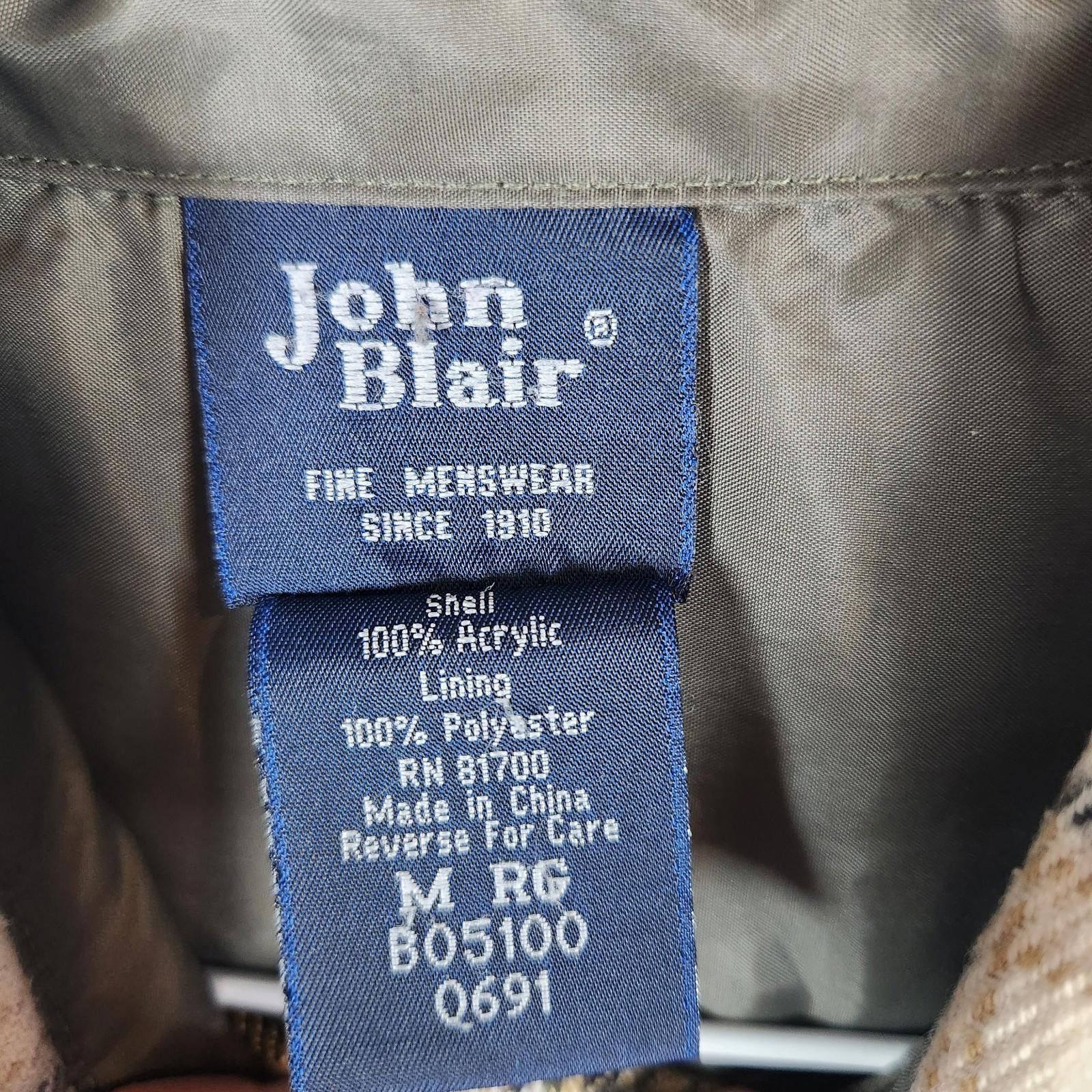 Blair Vintage John Blair Tan Plaid Flannel Size Medium Size US M / EU 48-50 / 2 - 5 Thumbnail
