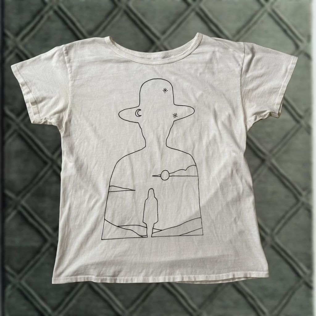 Silhouette Filth Mart Desert Silhouette Shirt M Unisex Adults White Cotton Graphic Print Cowboy Western USA Tom Jean Webb El Cosmico Size US M / EU 48-50 / 2 - 1 Thumbnail