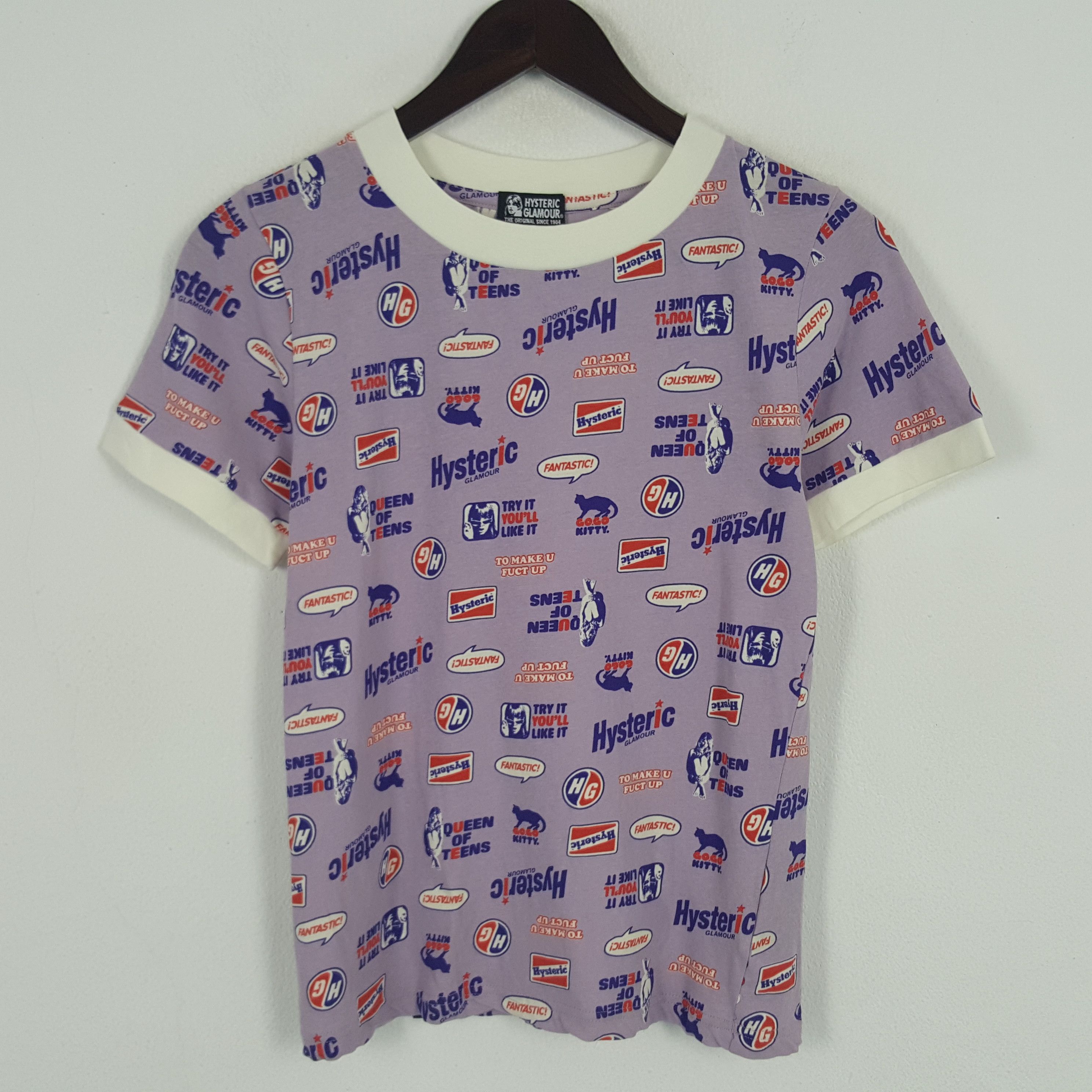 Hysteric Glamour × Japanese Brand × Vintage Vintage Hysteric Glamour Fullprinted Tshirt Size US XS / EU 42 / 0 - 1 Thumbnail