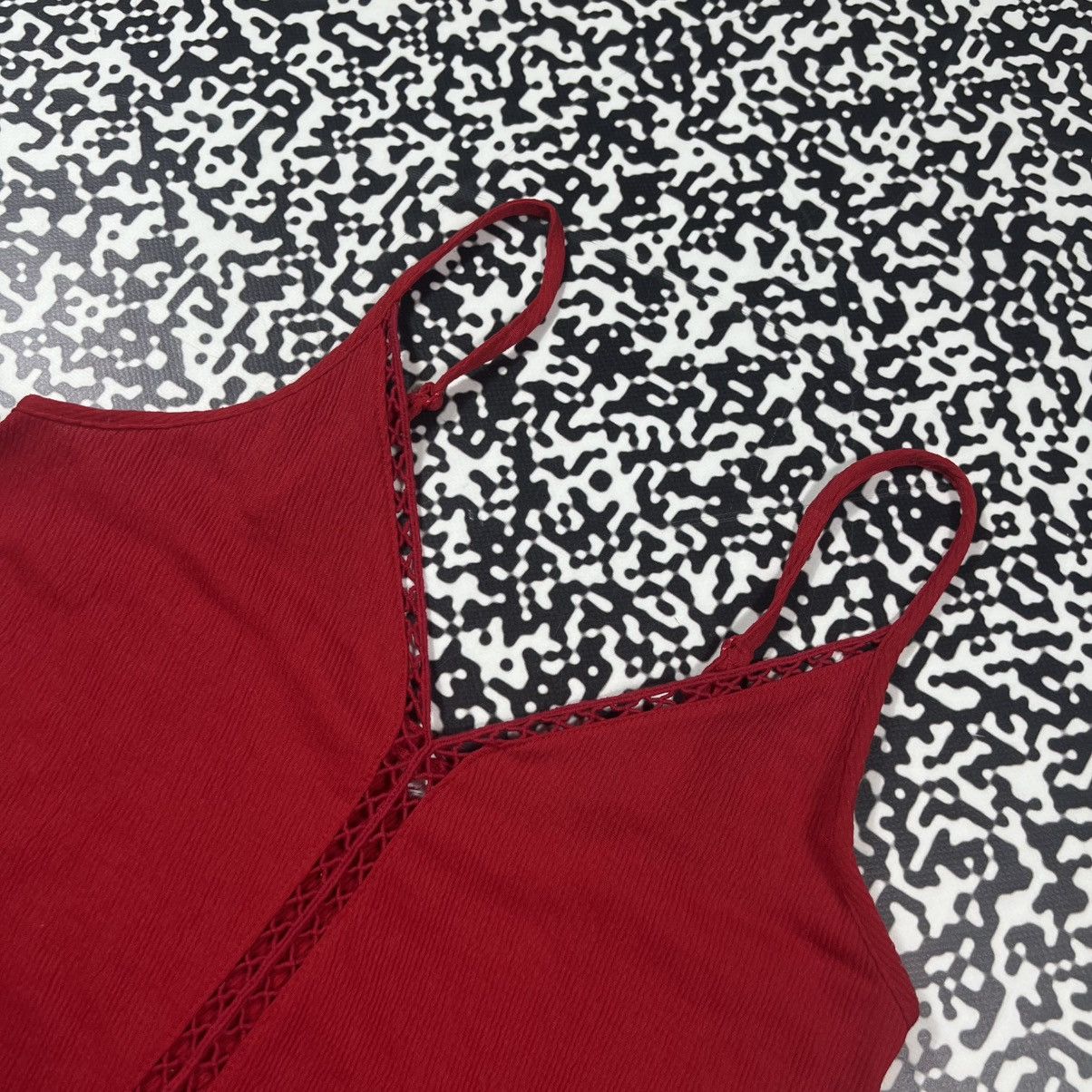 Vintage Vintage Y2K Sexy Retro Red Tank Top Japanese 90s Style Size M / US 6-8 / IT 42-44 - 8 Thumbnail