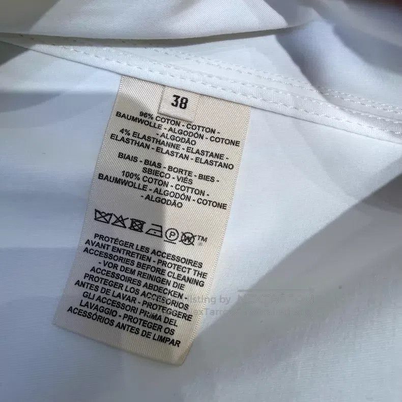 Hermes Hermes White Diamond Pocket Round Neck Jacket Size XS / US 0-2 / IT 36-38 - 4 Thumbnail