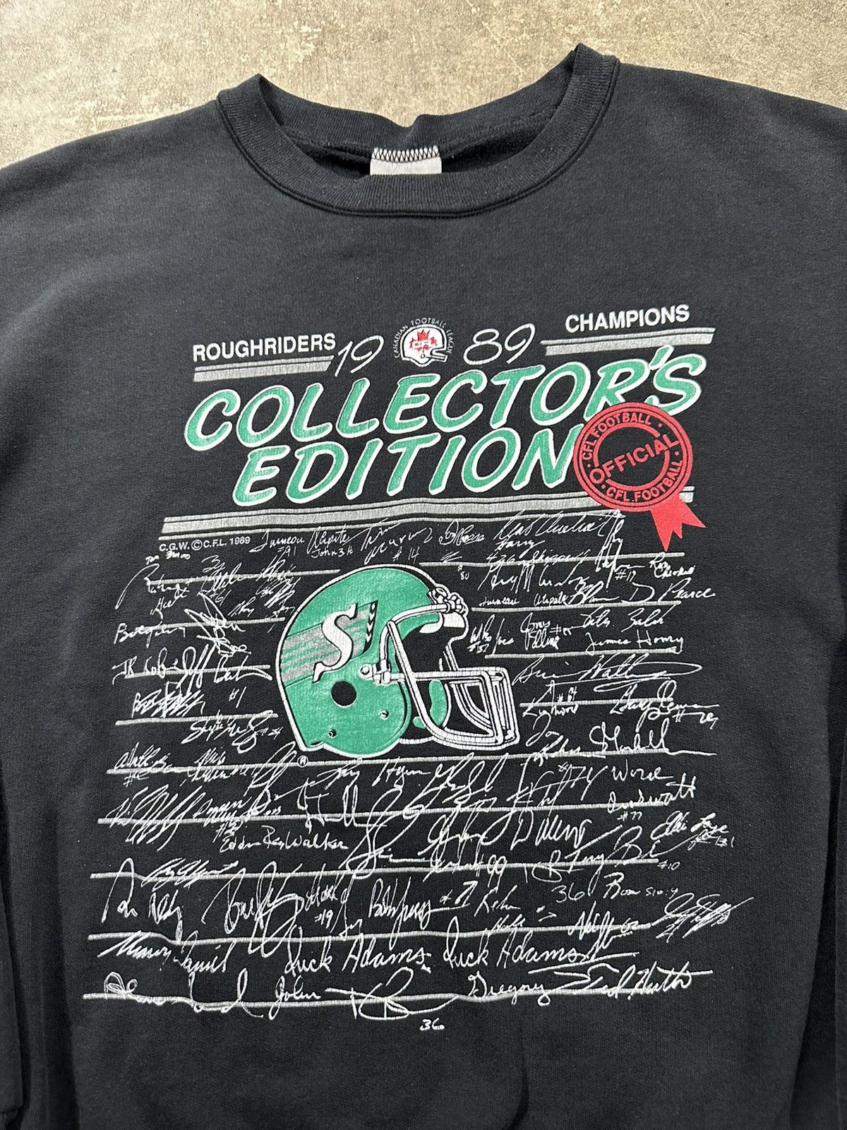 NFL Vintage 80s CFL Saskatchewan Roughriders Sweatshirt Size US S / EU 44-46 / 1 - 4 Thumbnail