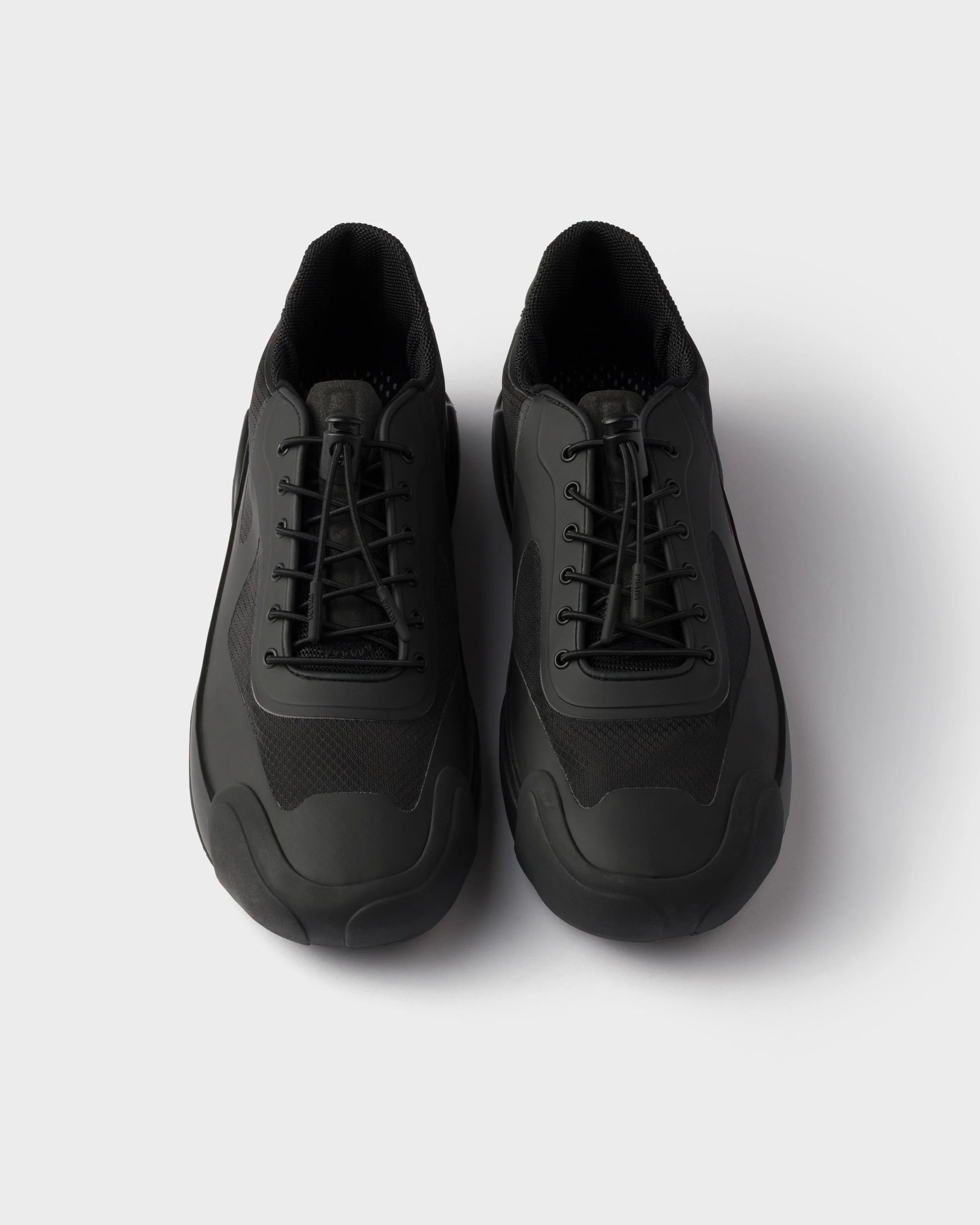 Prada o1la1rc1a0226 Technical Fabric Sneakers in Black Size US 8 / EU 41 - 3 Thumbnail