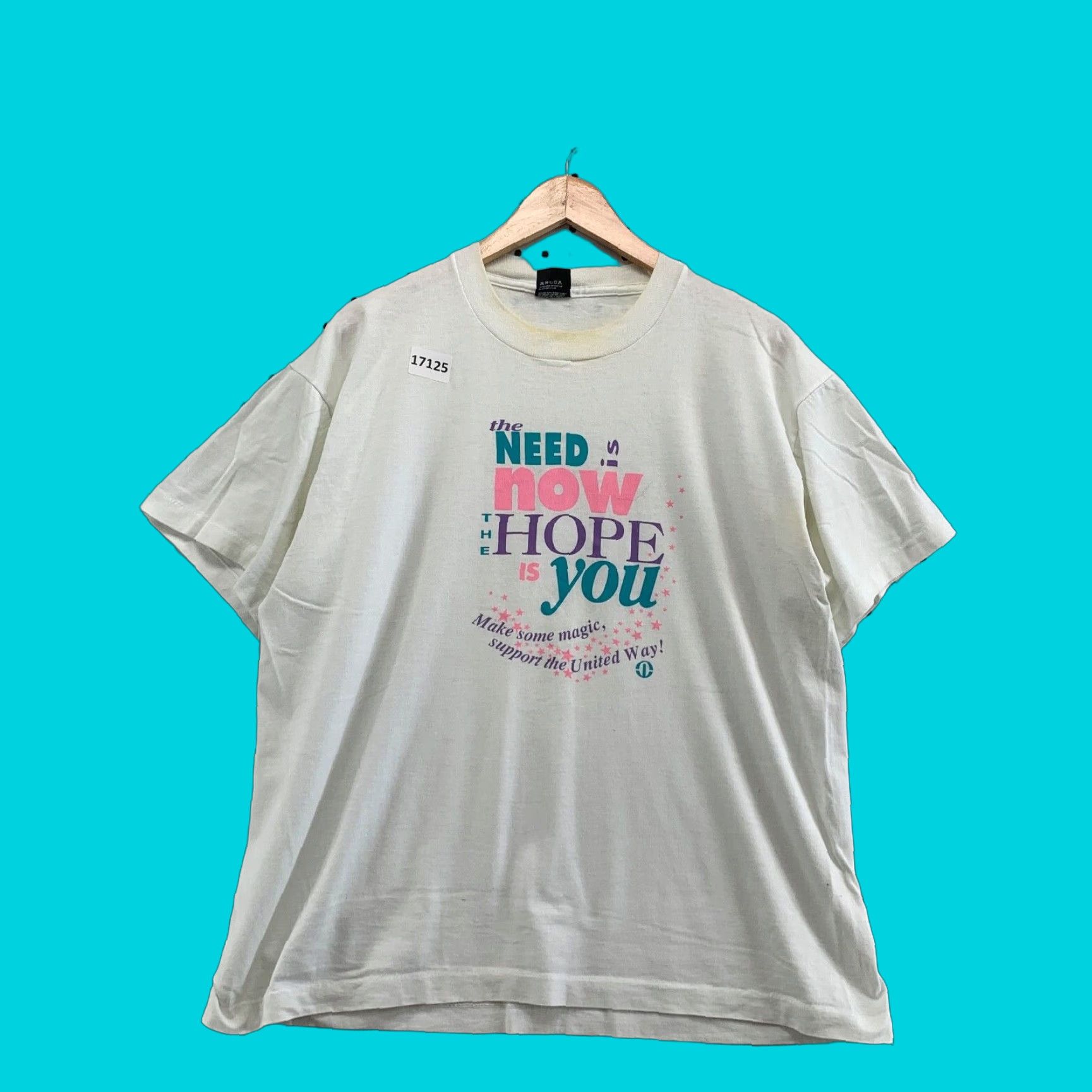 Vintage VINTAGE Screen Stars T-Shirt Shirt Unisex Adults XL White 90s Love Single Stitch USA Made Mens Size US XL / EU 56 / 4 - 1 Thumbnail