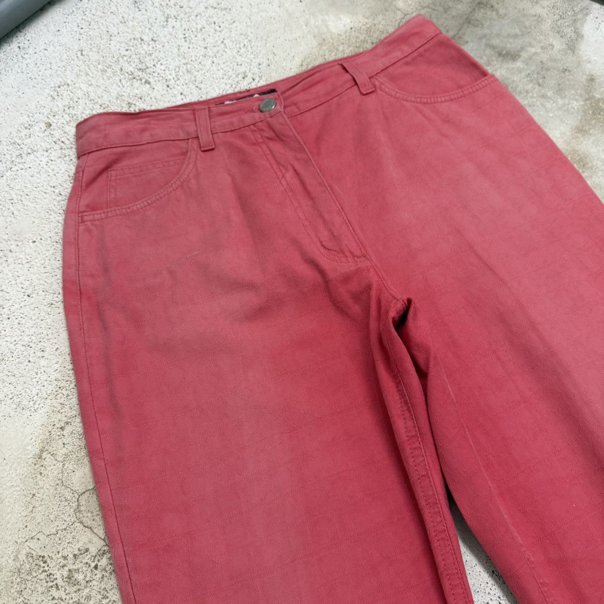 Salvatore Ferragamo Vintage Salvatore Ferragamo Faded Monogram Denim Pants Size US 29 - 6 Thumbnail