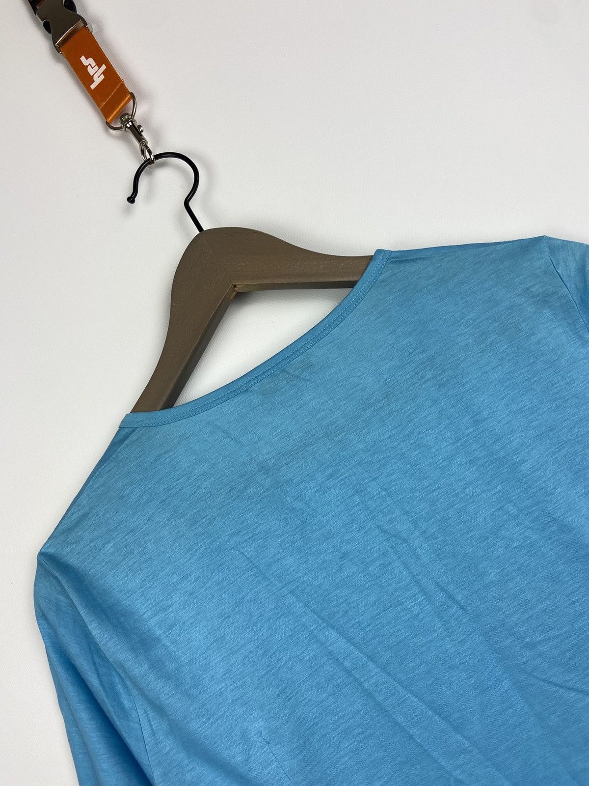Jil Sander Jil Sander Women's Blue Crewn Neck T-Shirt Sz M Size S / US 4 / IT 40 - 19 Thumbnail