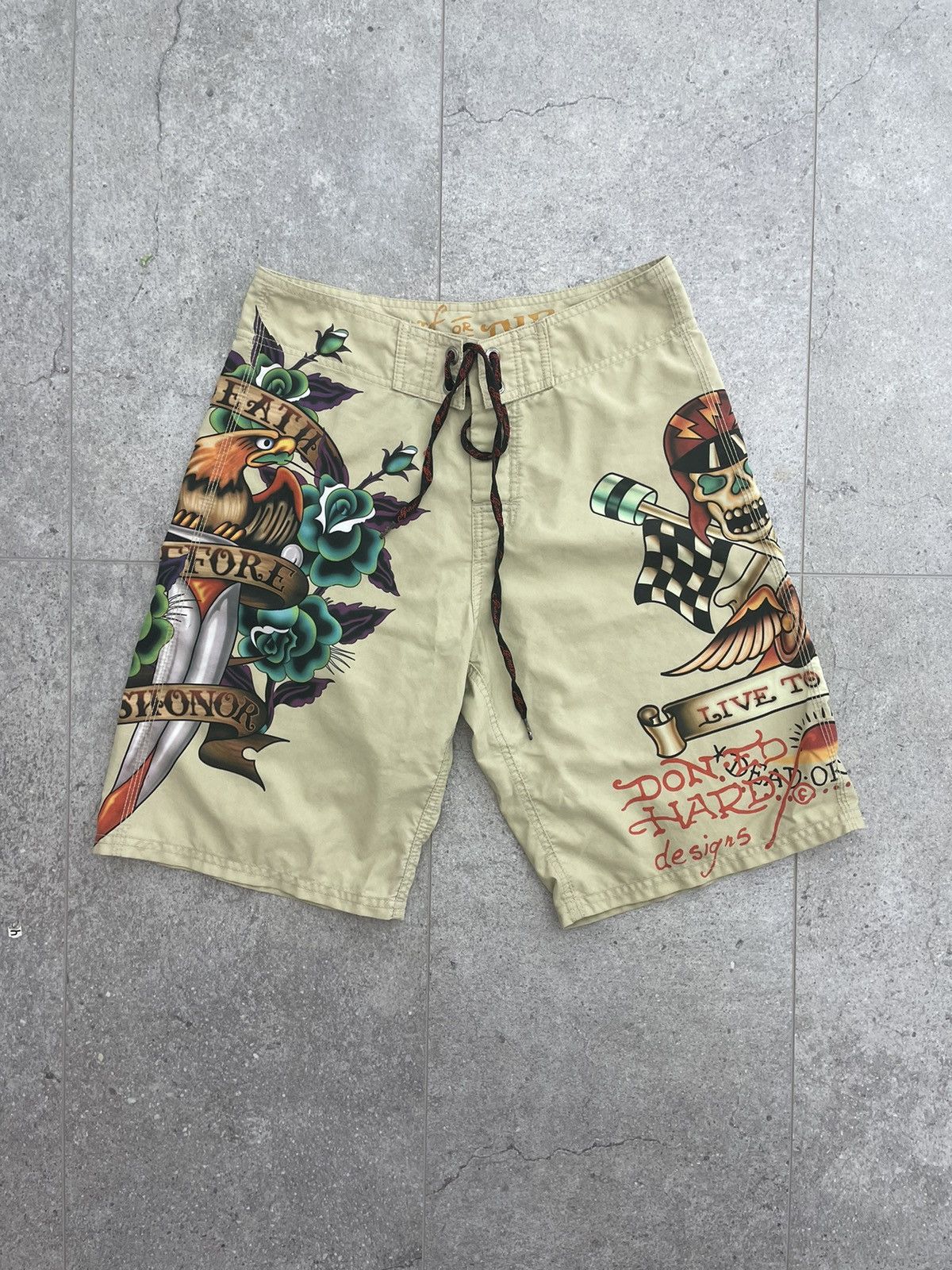 Ed Hardy × Vintage Vintage Ed Hardy swimming shorts trunks Size US 32 / EU 48 - 6 Thumbnail