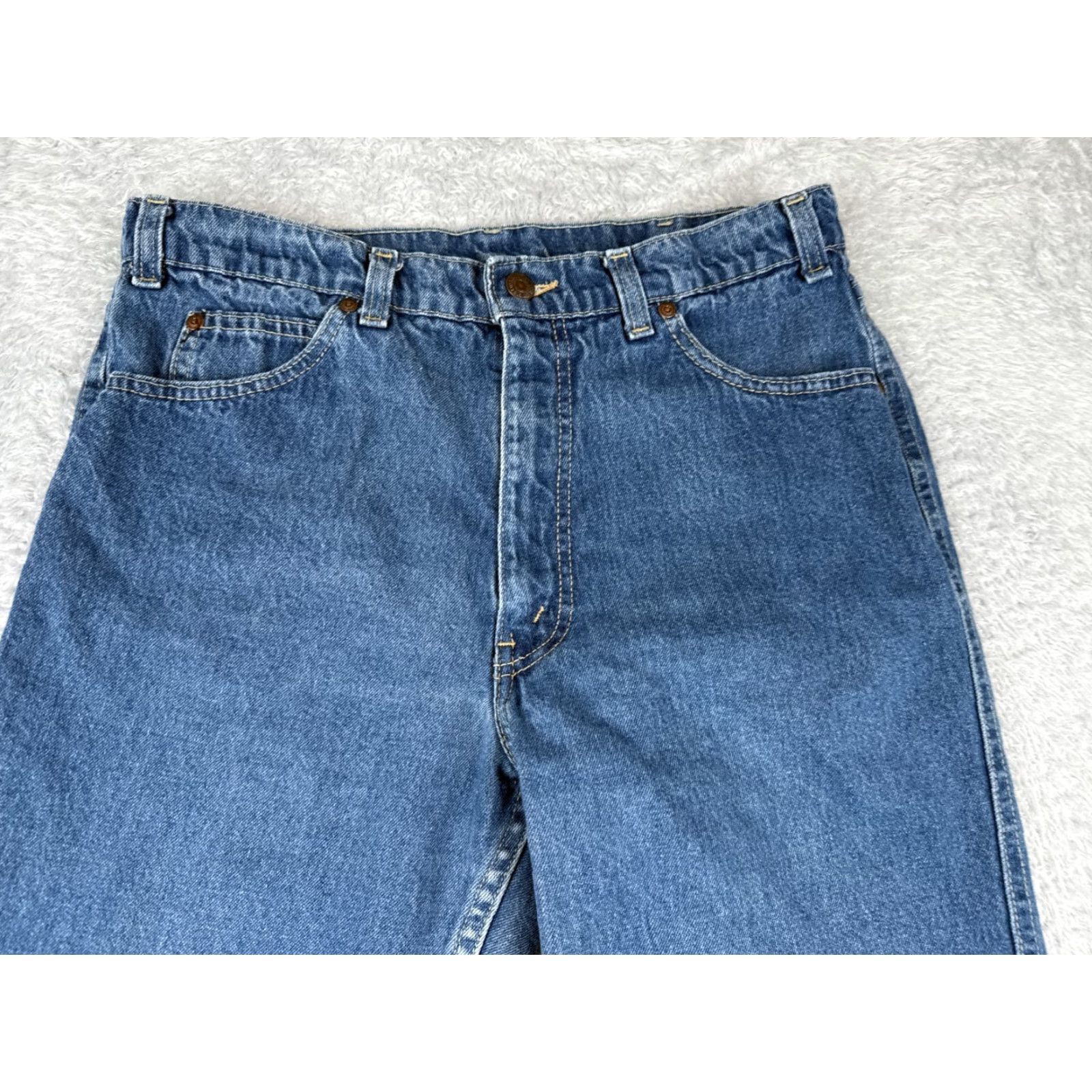Levi's Levi's Women Jeans Bootcut Relaxed Fit High Rise 30 Blue Denim Cotton Casual 2010s Size 30" / US 8 / IT 44 - 4 Thumbnail