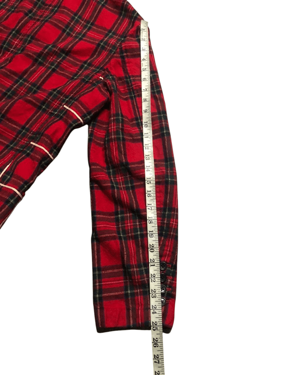 Yohji Yamamoto Vintage Yohji Yamamoto Y's For Men Wool Red Plaid Jacket Size US M / EU 48-50 / 2 - 23 Thumbnail