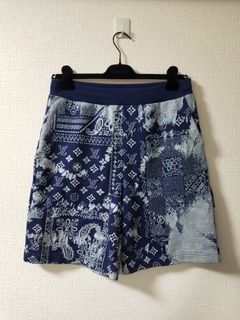 Louis Vuitton Men Shorts Blue Polyester ref.604937 - Joli Closet