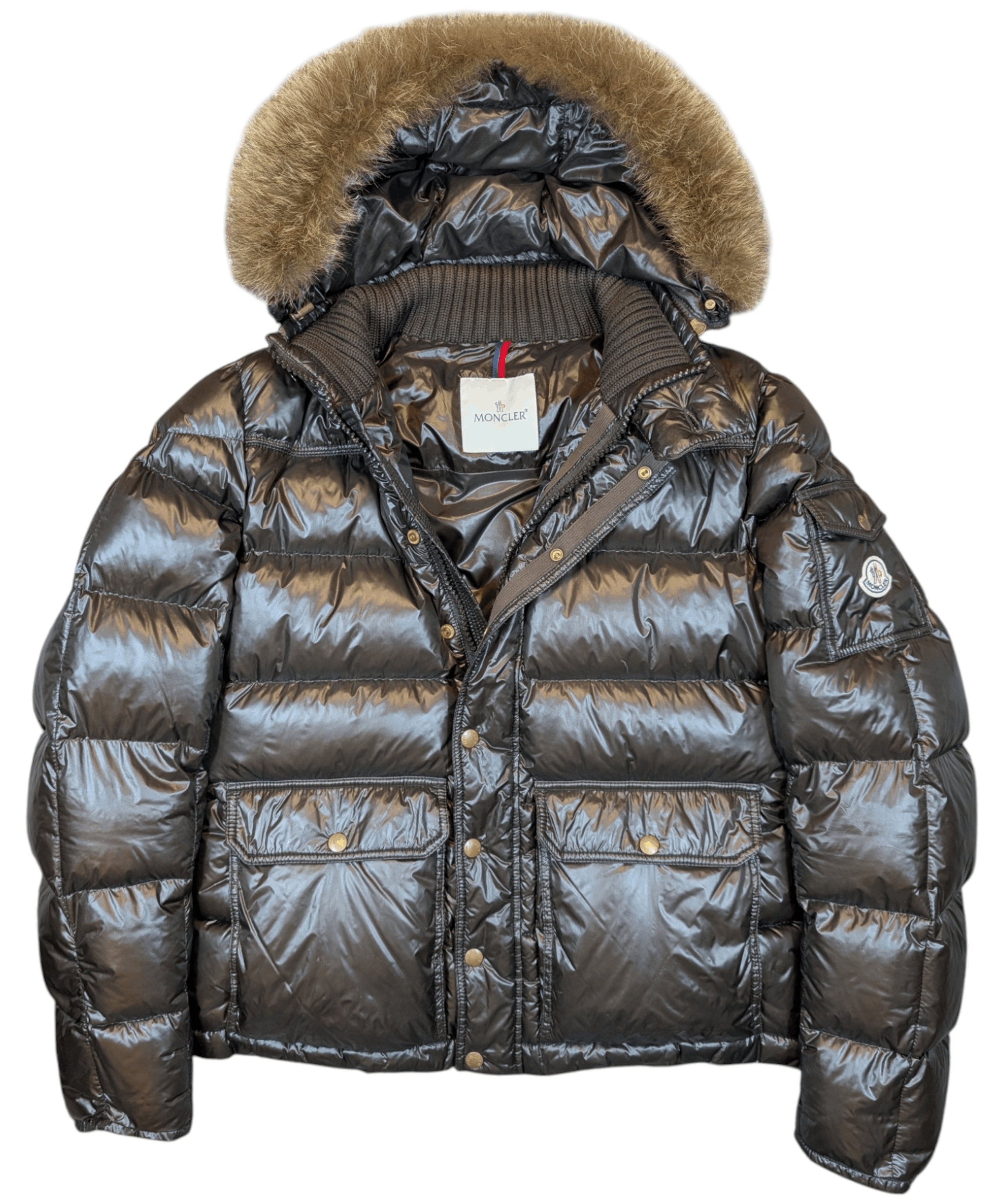 Moncler Moncler Hubert Giubbotto Dark Brown Puffer Coat Chief Keef 