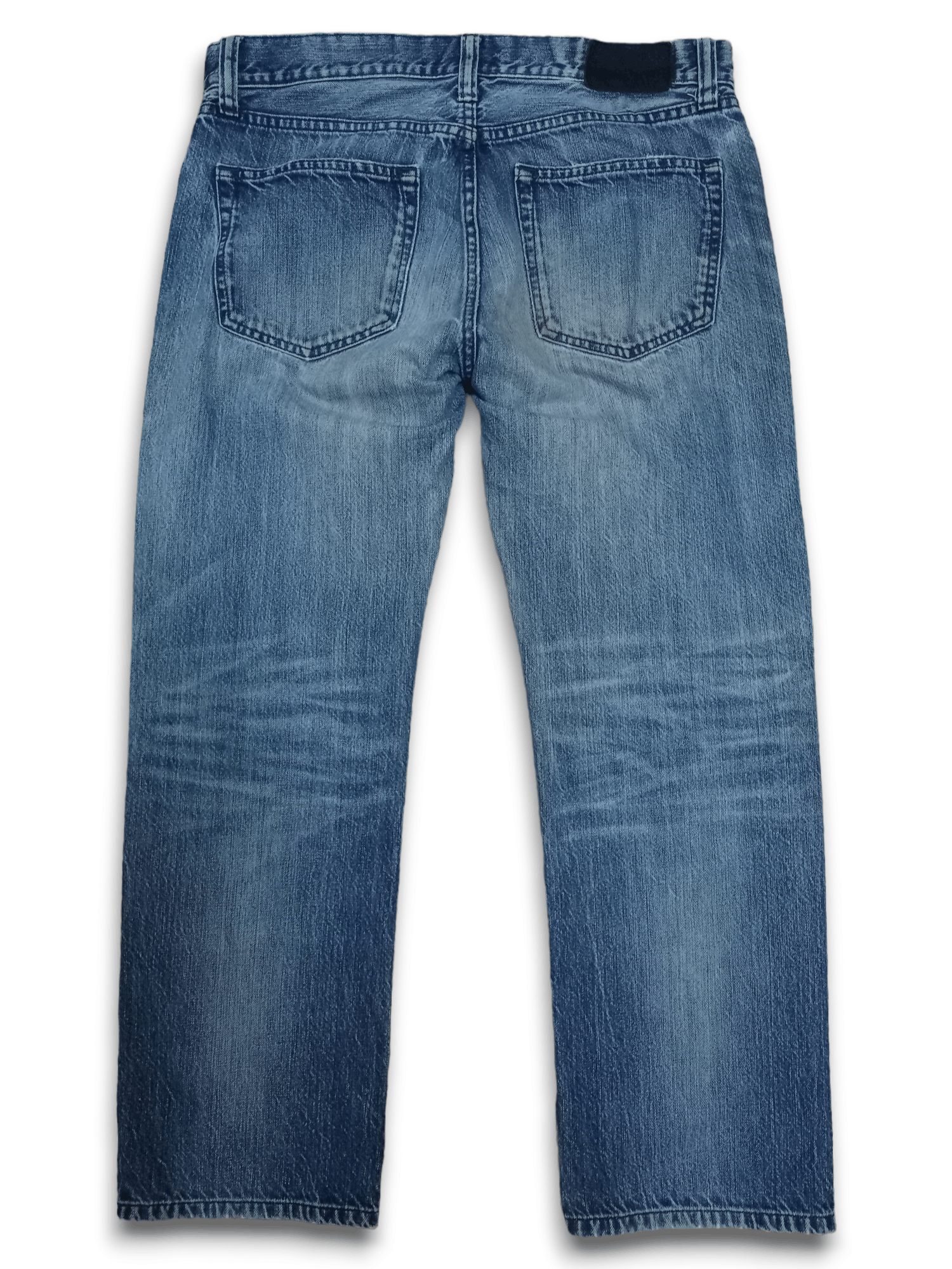 Japanese Brand × Uniqlo S002 Vintage Uniqlo UJ Washed Blue Distressed Baggy Jeans Size US 34 / EU 50 - 2 Thumbnail