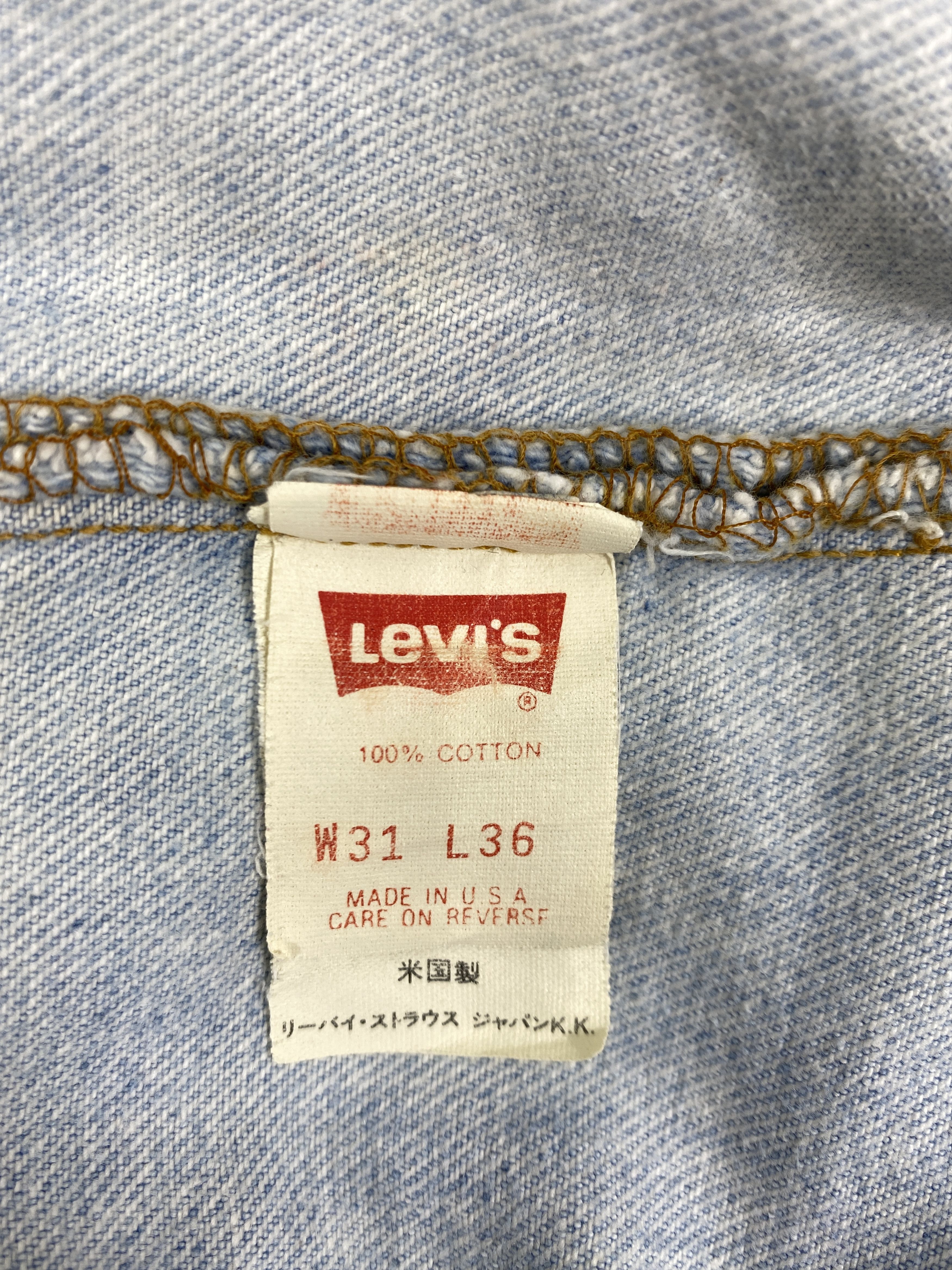 Japanese Brand Light Blue Wash Vintage Levis 501 Jeans 28x29 - JN3197 Size US 28 / EU 44 - 9 Thumbnail