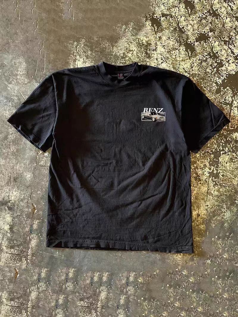 Japanese Brand × Vintage Black casual retro car print cotton t-shirt Size US M / EU 48-50 / 2 - 2 Thumbnail