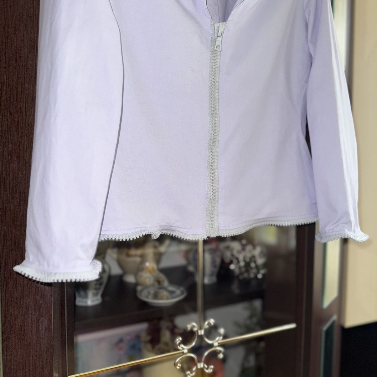 Miu Miu 2000’ Runway Archival Miu Miu Lilac Zip-Trim Jacket + Skirt Size L / US 10 / IT 46 - 15 Thumbnail