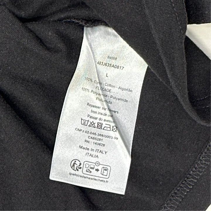 Dior Dior Dior Black Graphic Short Sleeve T-Shirt 0079-2507 Size US L / EU 52-54 / 3 - 2 Thumbnail
