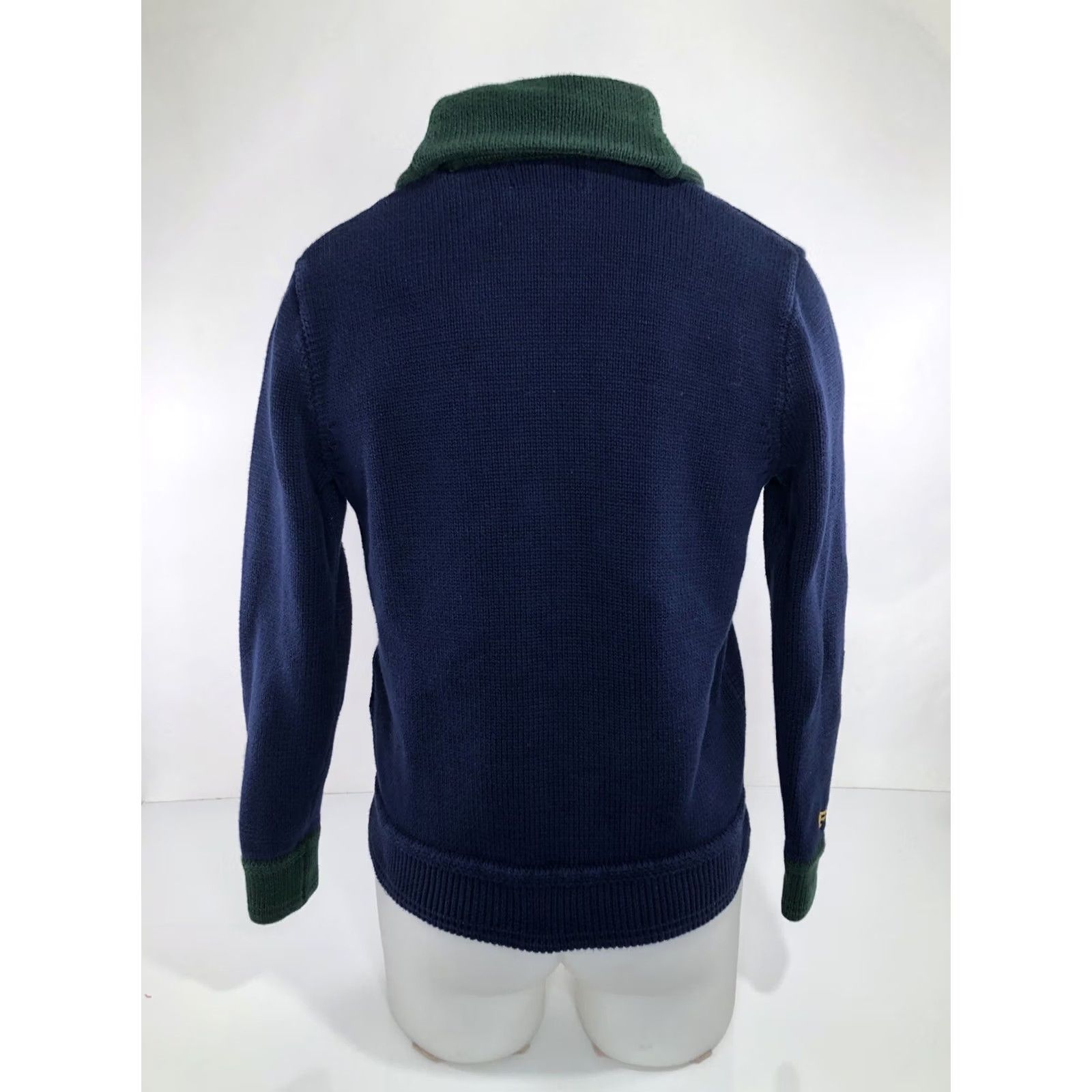 Ralph Lauren POLO RALPH LAUREN - LETTERMAN VARSITY Embroidered Mens S Cardigan Sweater Size US S / EU 44-46 / 1 - 4 Thumbnail