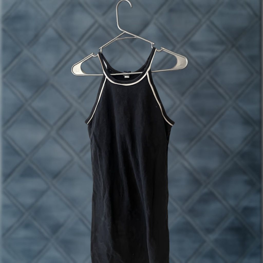 Gap GAP Women's Dress Tank Dress Long Stretch Scoop Back Black XS Womens Size XS / US 0-2 / IT 36-38 - 1 Thumbnail