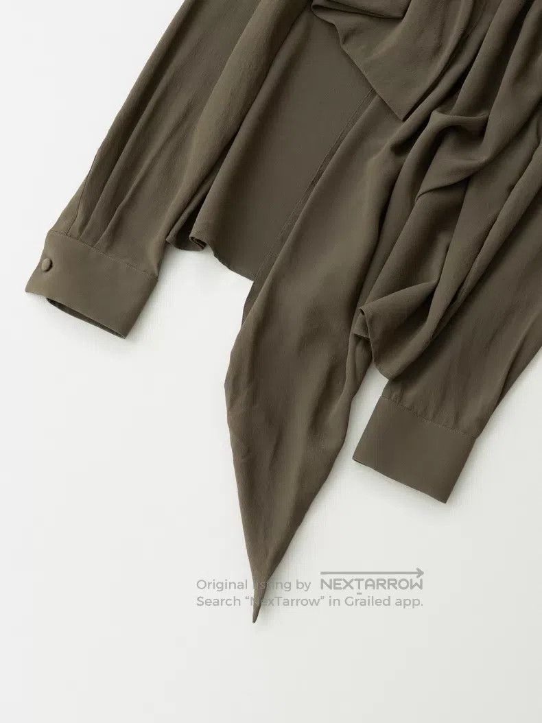 Givenchy Givenchy Sophisticated Olive Green Silk Long Sleeve Shirt Size XS / US 0-2 / IT 36-38 - 5 Thumbnail