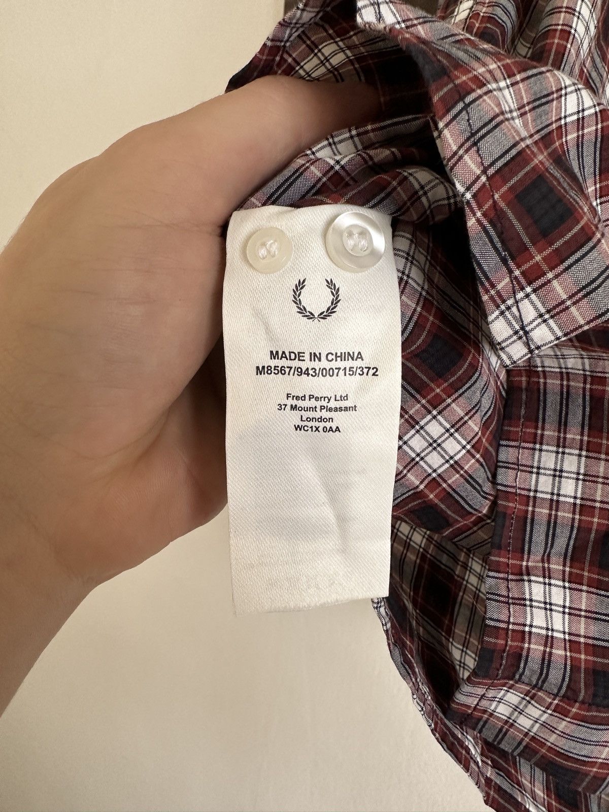 Fred Perry Fred Perry Cotton Shirt Button Up Size S Size US S / EU 44-46 / 1 - 5 Thumbnail