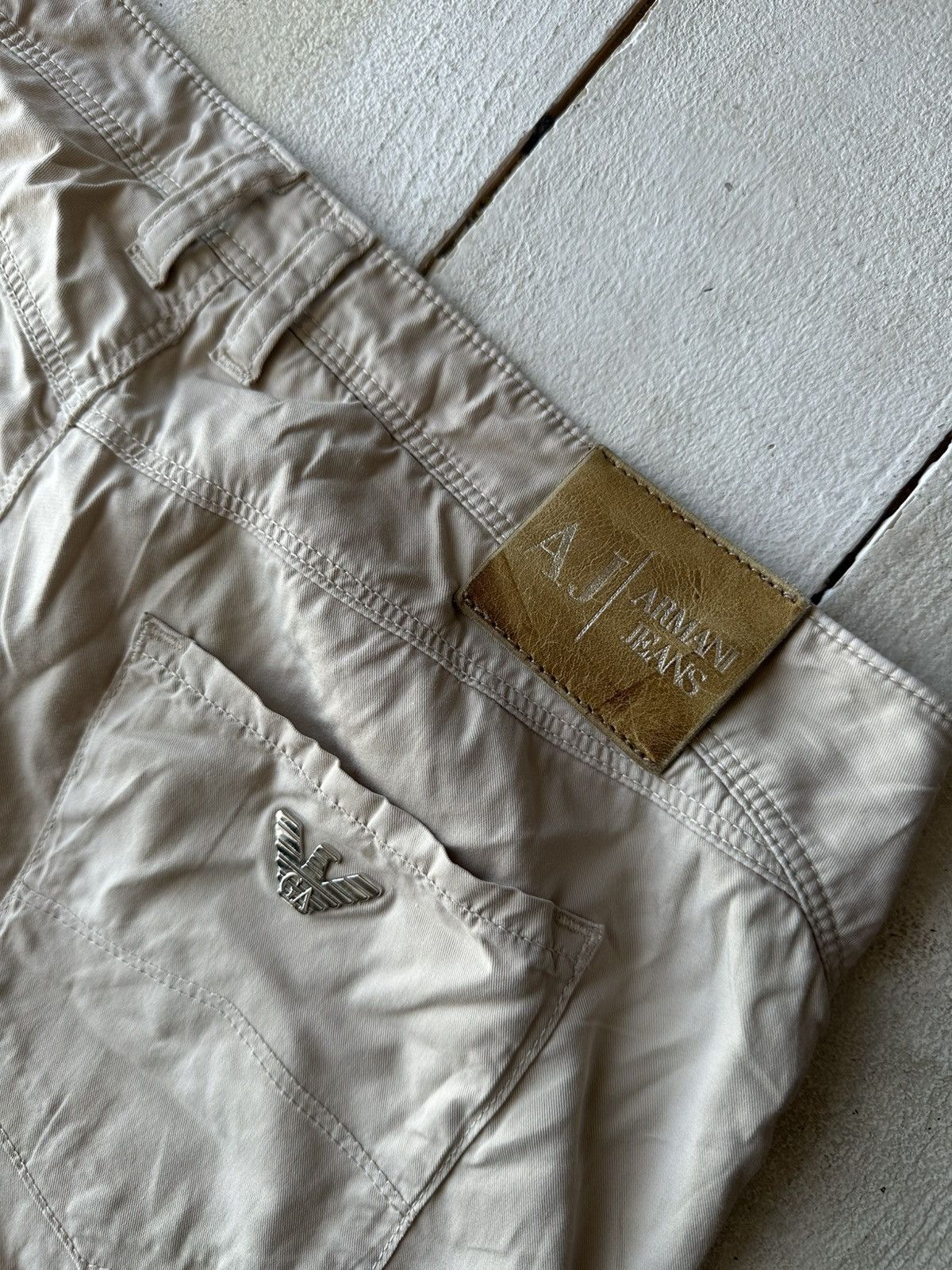 Armani 🚨 Armani Regular LUXURY OLD MONEY relax BEIGE Womens Size 29" - 3 Thumbnail