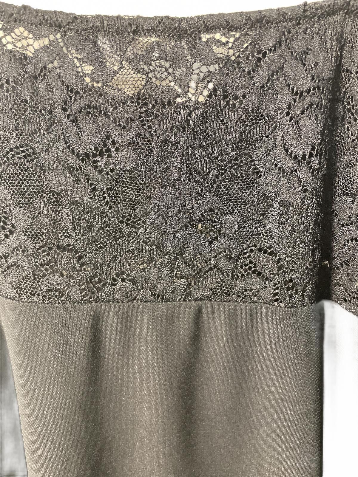 Zara ZARA Lace Detail Mini Dress Womens Small Black Cosette EUC Size S / US 4 / IT 40 - 5 Thumbnail