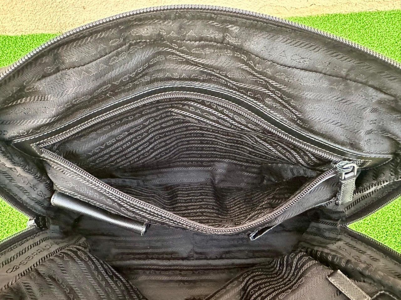 Prada Authentic Prada Tessuto Saffiano Leather Briefcase Size ONE SIZE - 13 Thumbnail