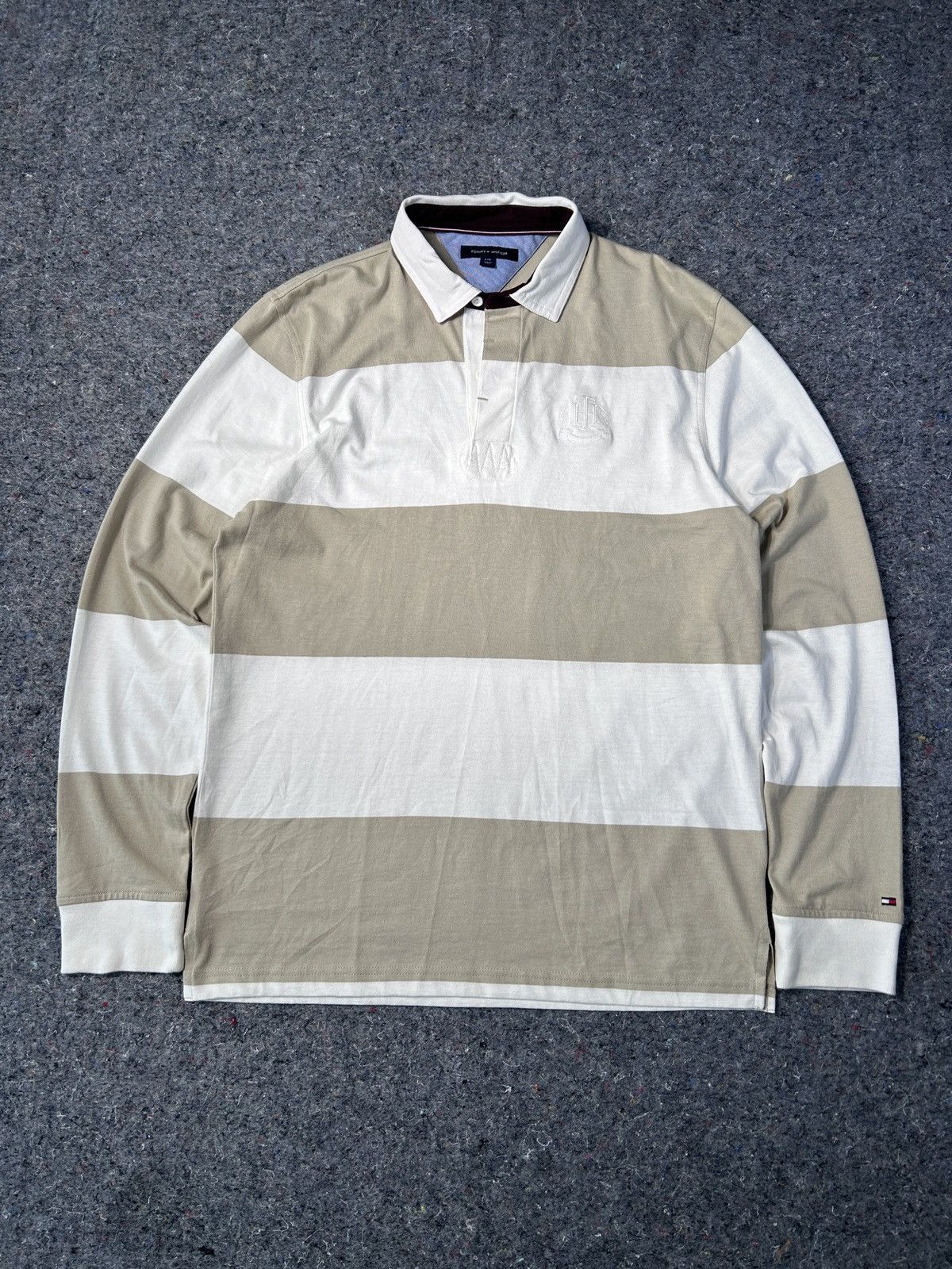Other Vintage Tommy Hilfiger Rugby Longsleeve Shirt Y2K / L size Size US L / EU 52-54 / 3 - 1 Thumbnail