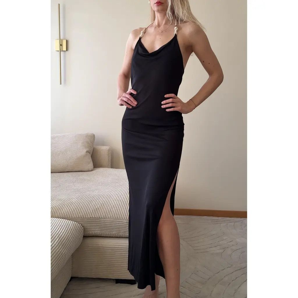 Dolce & Gabbana Dolce & Gabbana Vintage Black Halter Maxi Dress Size IT 42 Size M / US 6-8 / IT 42-44 - 1 Thumbnail