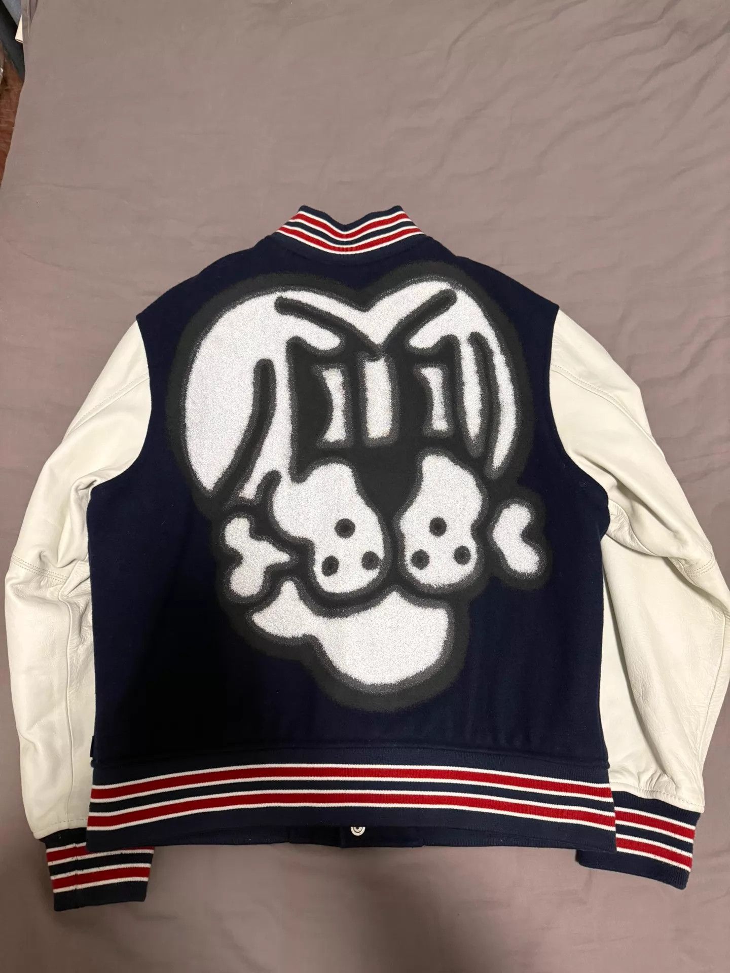 Supreme Supreme Dog Bone Varsity Jacket Leather Sleeve M Size US M / EU 48-50 / 2 - 2 Thumbnail