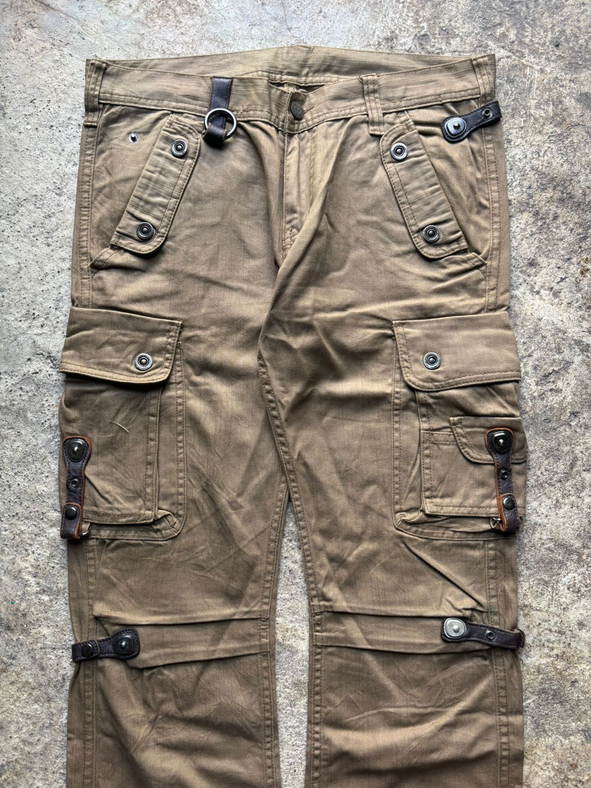 Tornado Mart 2000s Tornado Mart Multipocket Bondage Cargo Pants Size US 34 / EU 50 - 5 Thumbnail