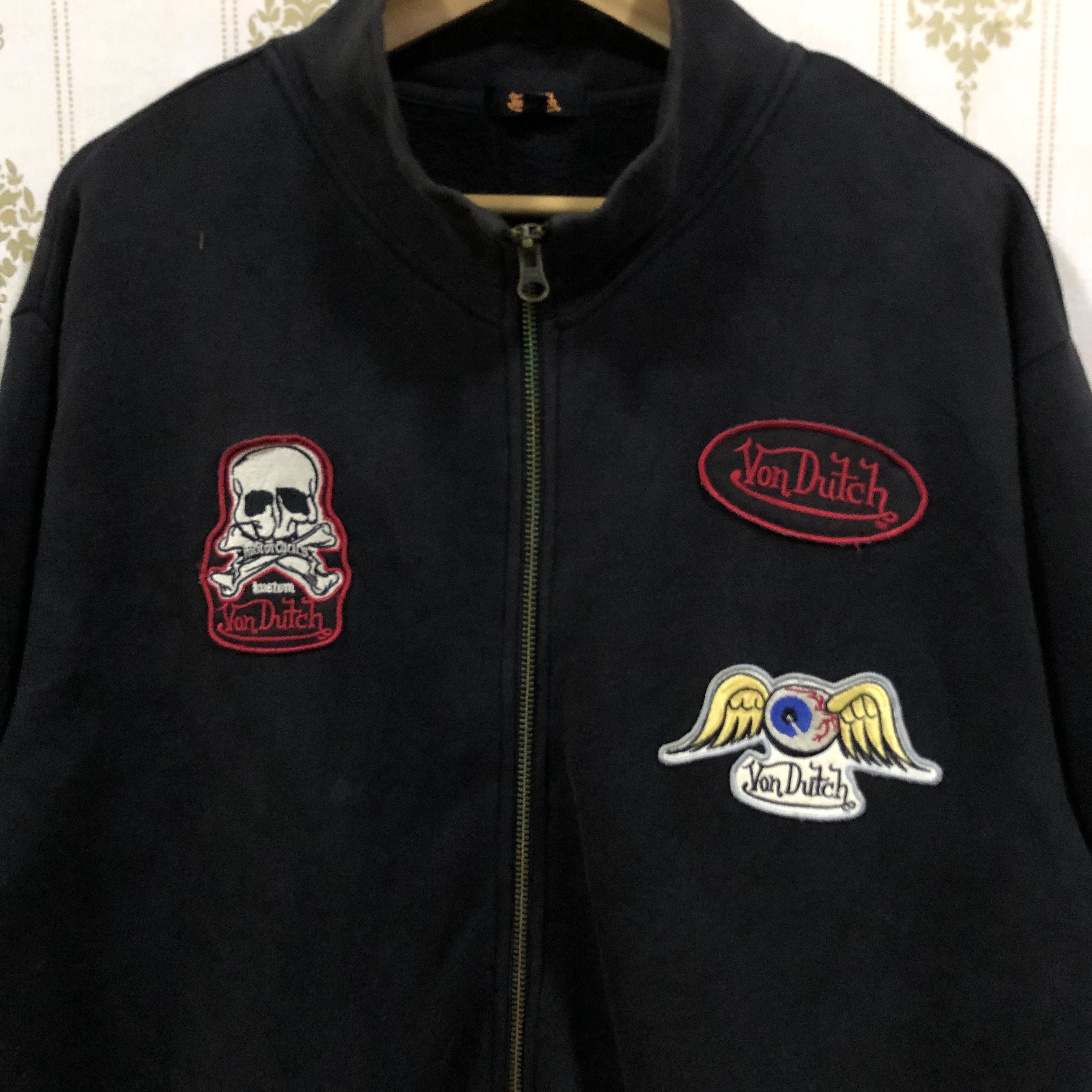 Von Dutch Vintage Von Dutch Patch Logo Sweater Jacket Size US M / EU 48-50 / 2 - 2 Thumbnail