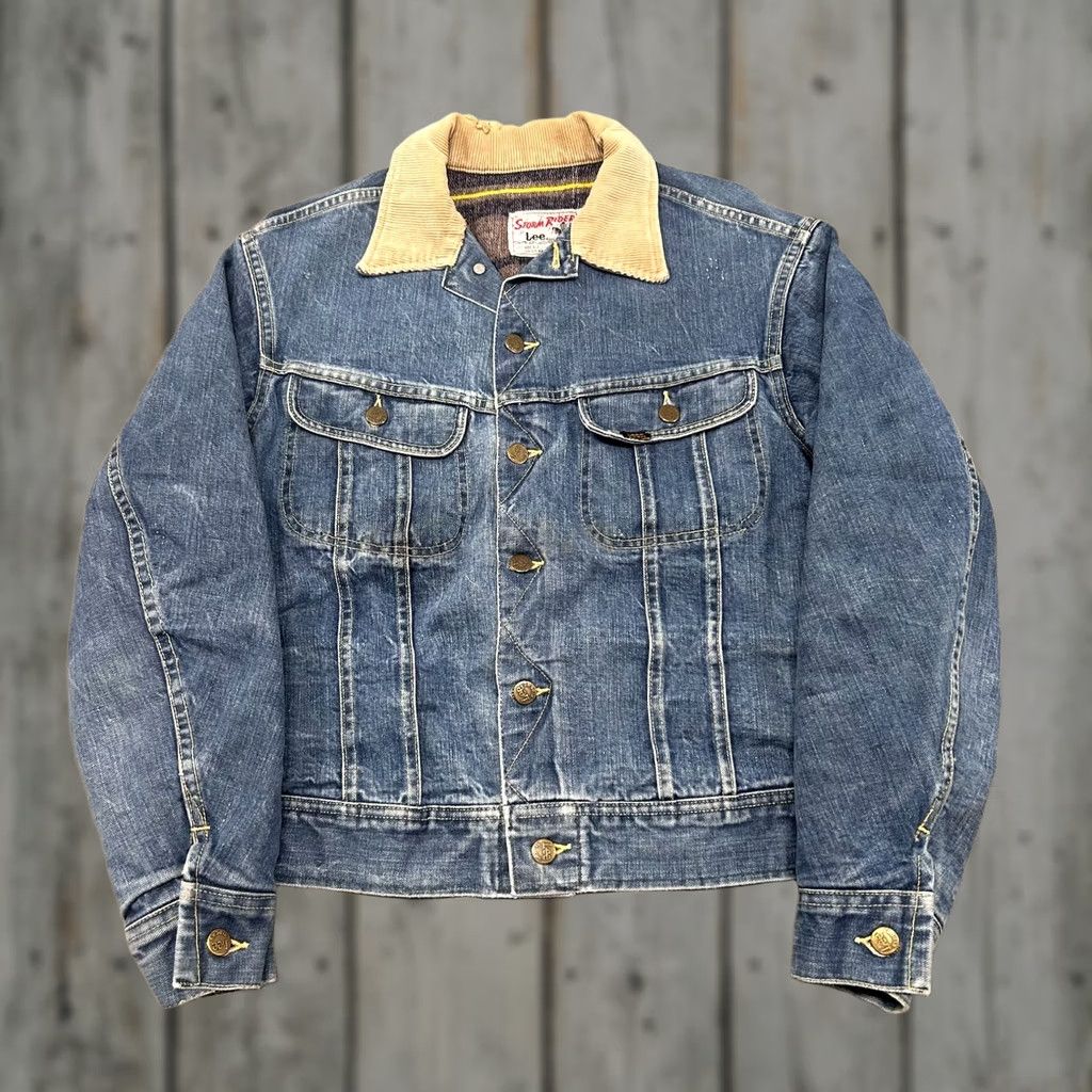 Lee VINTAGE Lee Jacket Mens 40 Blue Denim Storm Rider 101LJ