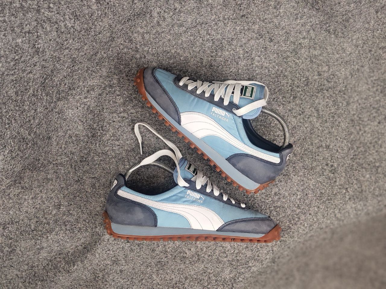 Puma Vintage 00's Puma Fast Rider Blue Logo Sneakers Shoes Y2K Size US 7 / IT 37 - 1 Thumbnail