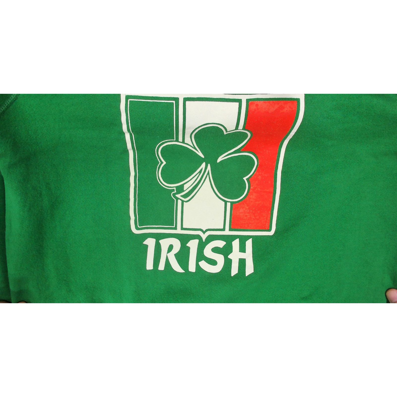 Lee Lee | Vintage 90s Quad City Irish Blank Raglan Sweatshirt Size US L / EU 52-54 / 3 - 9 Thumbnail