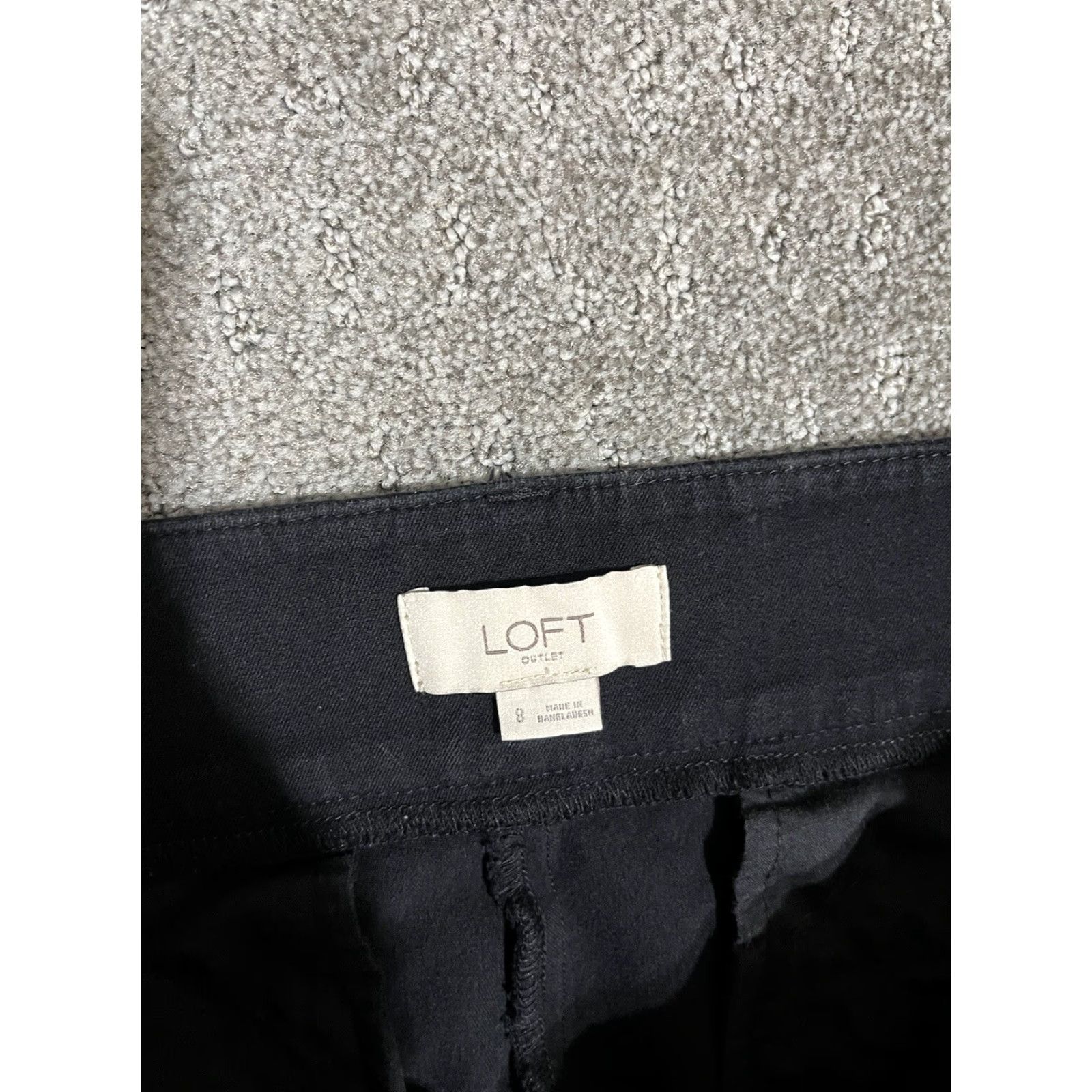 Ann Taylor VINTAGE Ann Taylor LOFT Skinny Ankle Pants Women's Size 8 Black Chino Mid Rise Crop Size 30" / US 8 / IT 44 - 5 Thumbnail