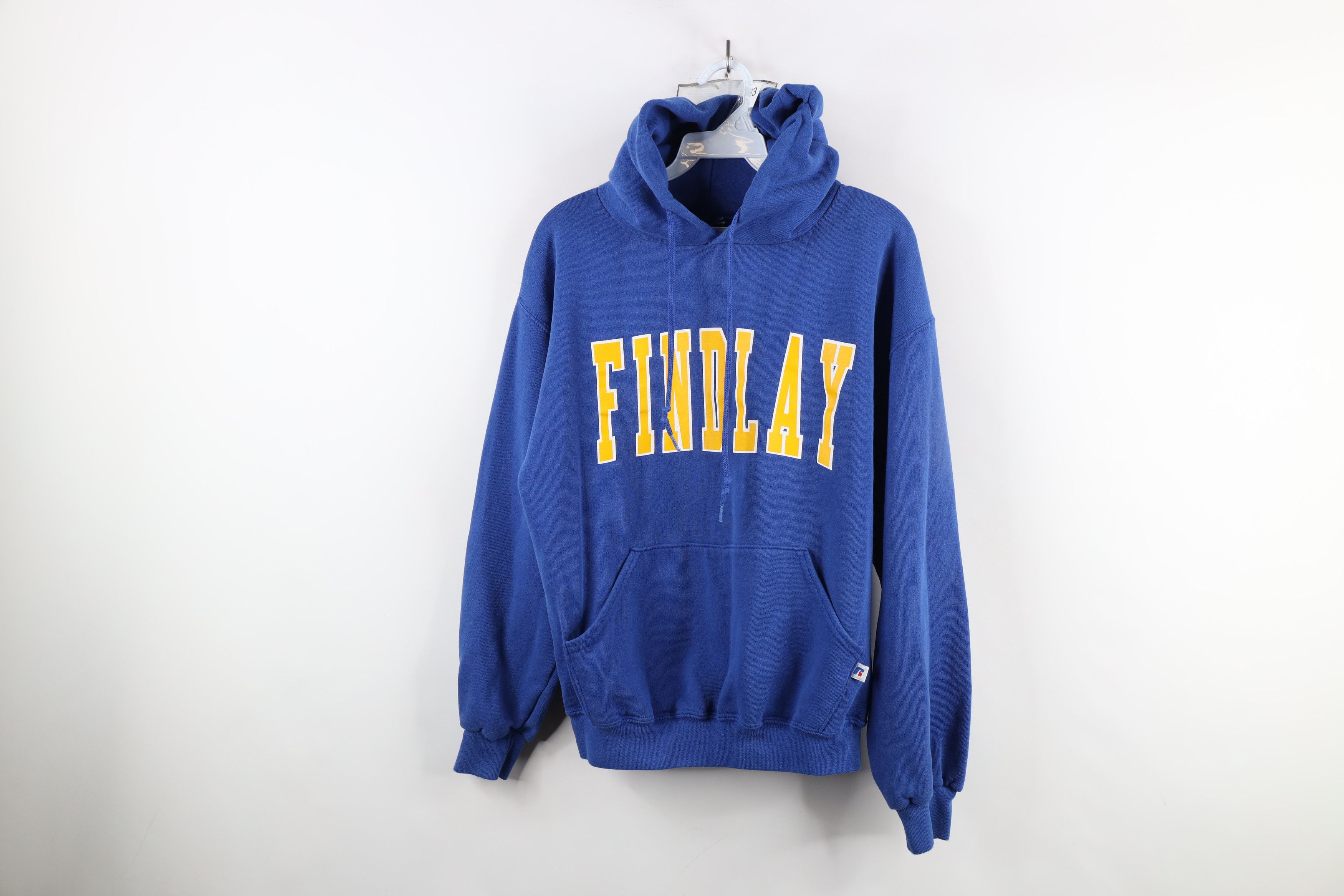 Russell Athletic × Vintage Vintage 90s Russell Athletic Spell Out Findlay Ohio Hoodie Size US M / EU 48-50 / 2 - 1 Thumbnail