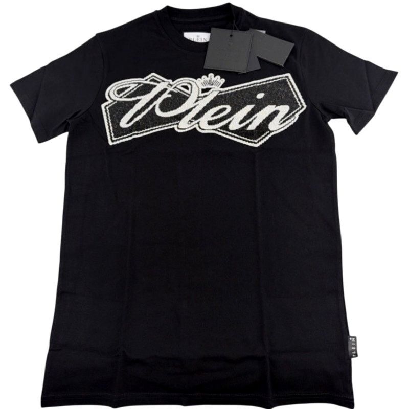 Philipp Plein Philipp Plein Black Plein Crown Stones Round Neck T-Shirt XL Size US XL / EU 56 / 4 - 6 Thumbnail