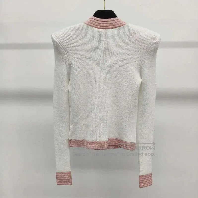 Balmain Balmain White Women's Cardigan with Gold Buttons . Size S / US 4 / IT 40 - 2 Thumbnail