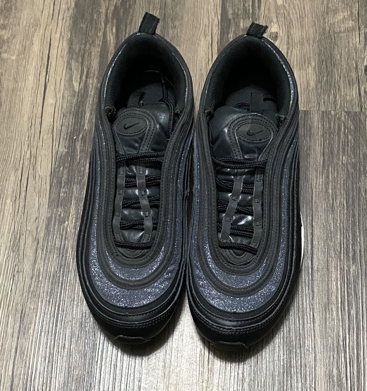 Nike 97 glitter black hotsell