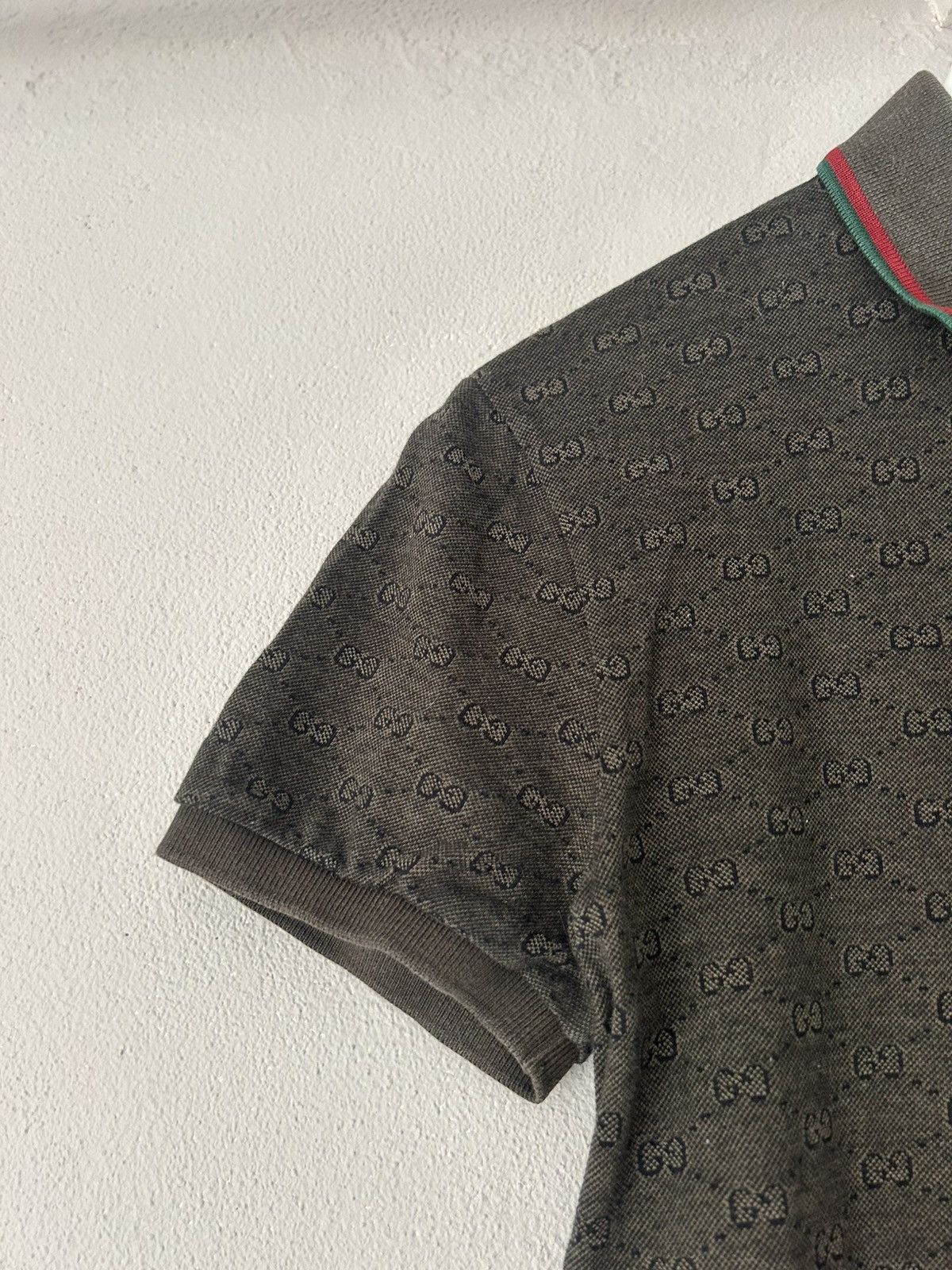 Gucci Monogram Polo with Web Collar - Size S Size US S / EU 44-46 / 1 - 3 Thumbnail