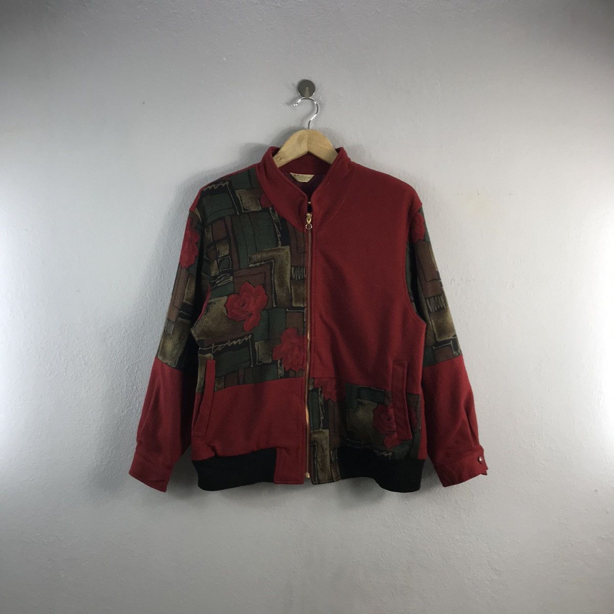 Vintage 90s Dialougue Floral Abstract Psychedelic Jacket