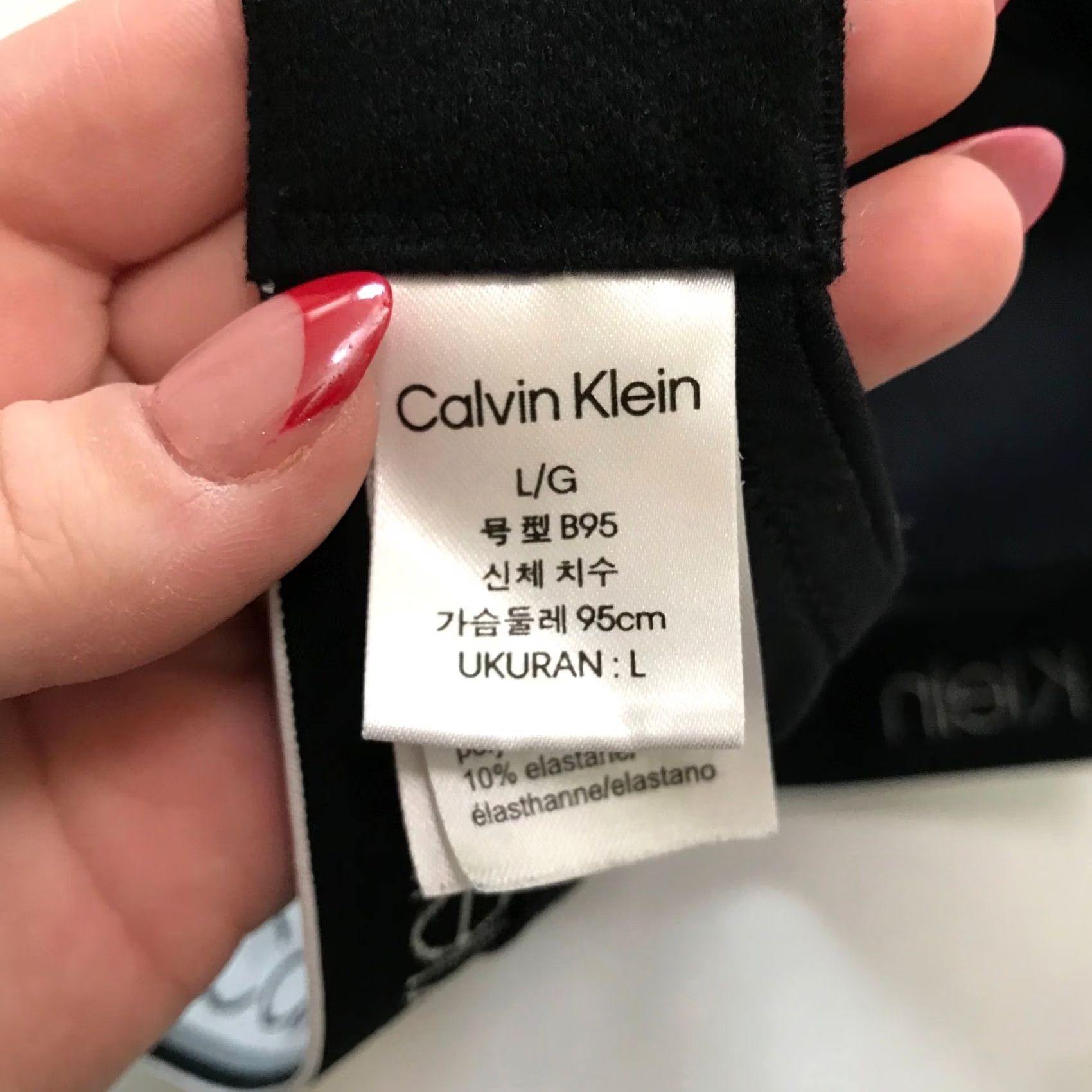 Calvin Klein Calvin Klein Black Logo Band Comfort Bralette Large Size ONE SIZE - 4 Thumbnail
