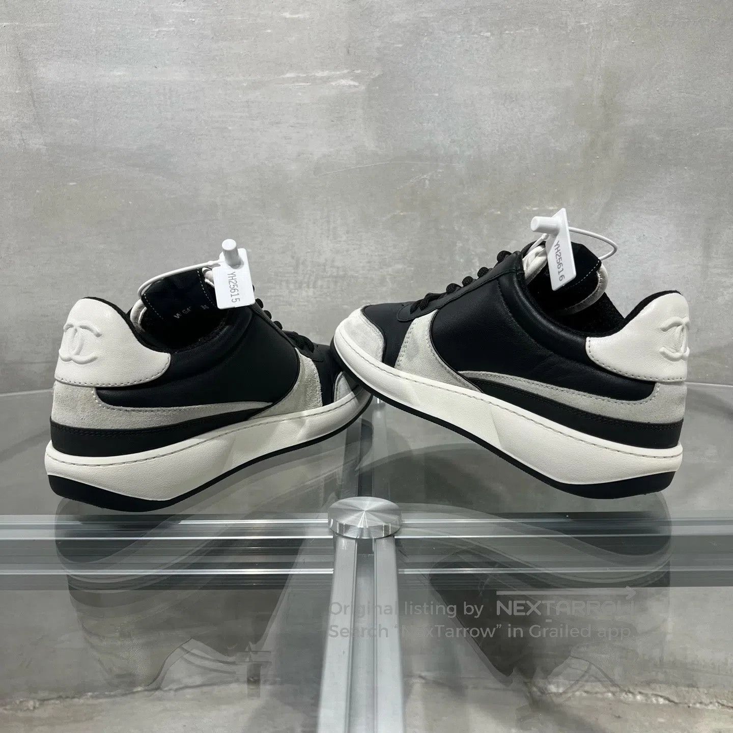 Chanel Chanel 23C Black and White Double C Gold Label Sports Shoe Size US 5.5 / IT 35.5 - 5 Thumbnail