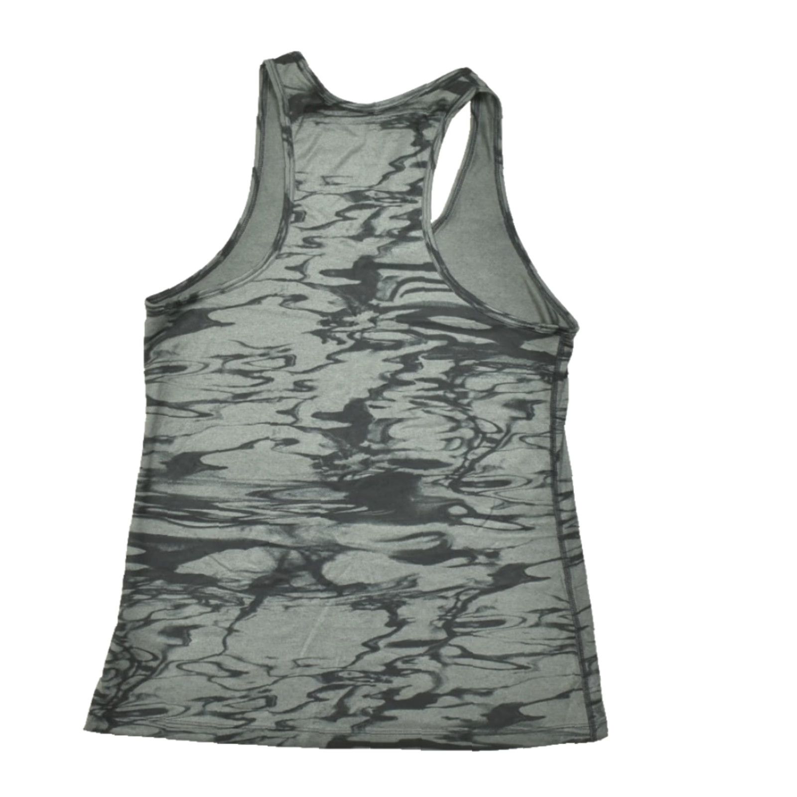 Nike VINTAGE? No — Nike Dri-FIT Women's Medium Gray Abstract Print Racerback Tank Top Regular Fit Size M / US 6-8 / IT 42-44 - 2 Thumbnail