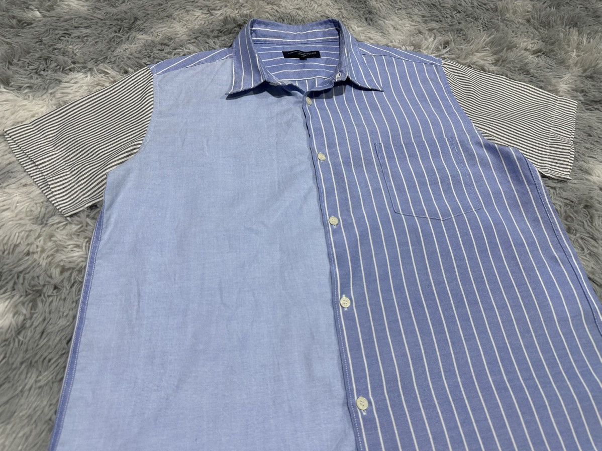 Comme des Garcons Homme 🔥Comme Des Garcons Homme Shirt Ss Crazy Striped Size US XL / EU 56 / 4 - 2 Thumbnail