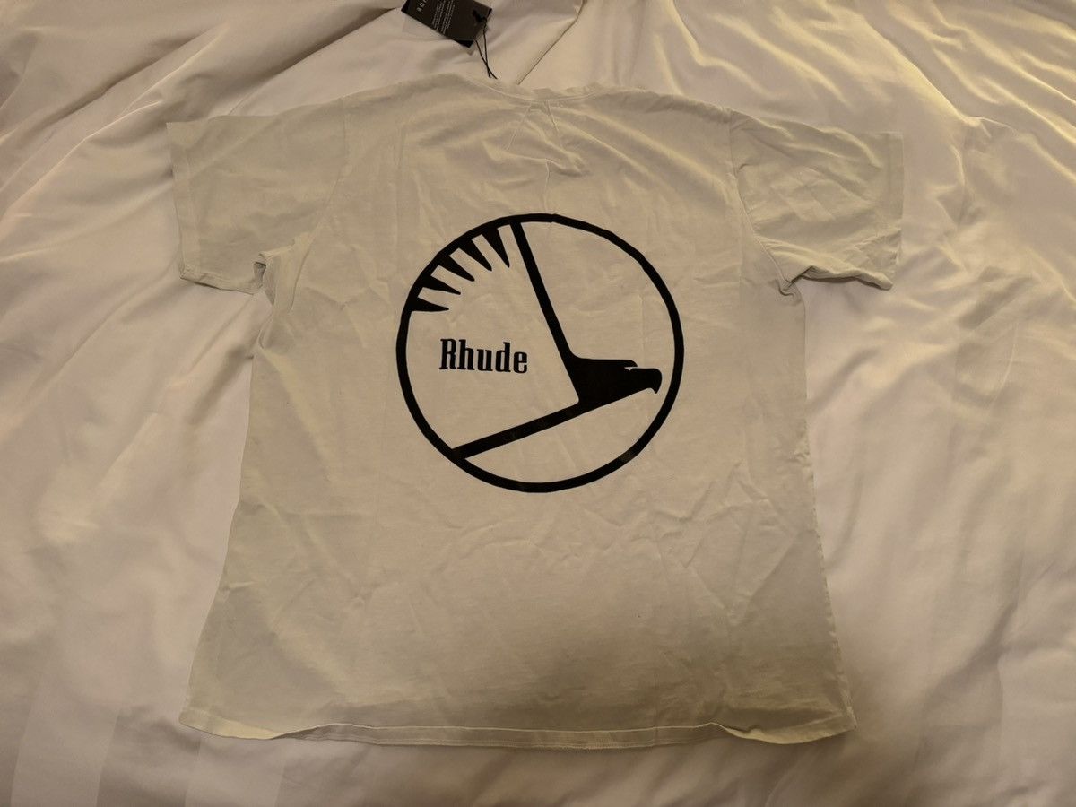 image of Rhude Concord/eagle Tee in White, Men's (Size Small)