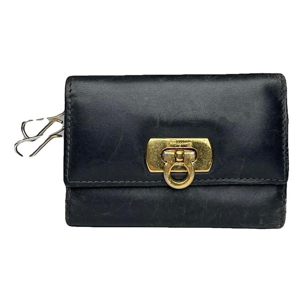 Salvatore Ferragamo Black Patent Leather Purse Size ONE SIZE - 1 Thumbnail
