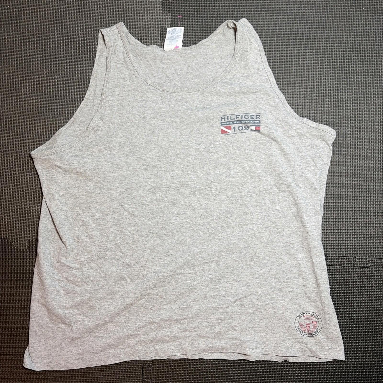 Tommy Hilfiger Vintage 90s Tommy Hilfiger Athletics Tank Top XL Gray Mens Size US XL / EU 56 / 4 - 3 Thumbnail